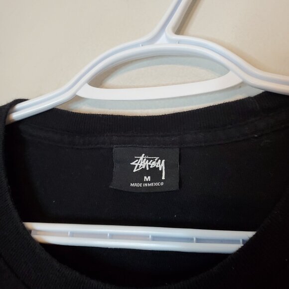 Stussy Rasta Spellout Graphic Shirt Black Size M - Picture 4 of 4